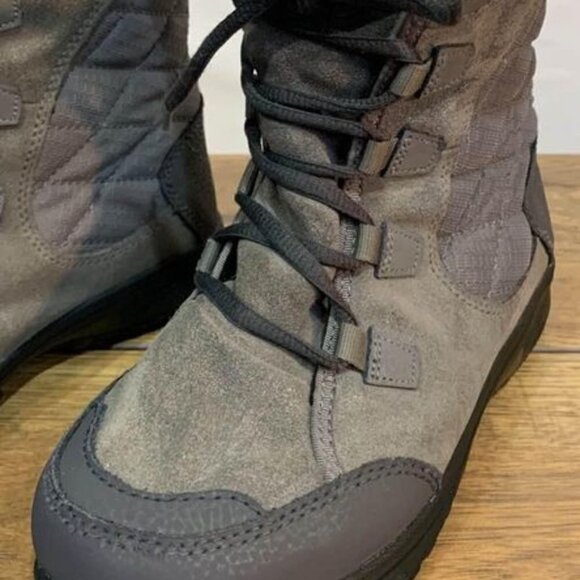 ❄️COLUMBIA hiker winter boots. Waterproof, anti slip. Girls size 2. Gray. … - Picture 9 of 10